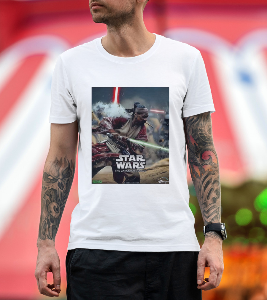 Star Wars The Gangster Menace Snoop Jedi Parody Disney T-Shirt