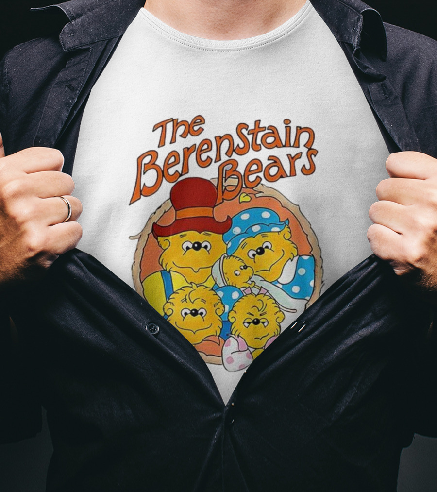 The Berenstain Bears Family Cartoon Nostalgia Vintage Style T-Shirt
