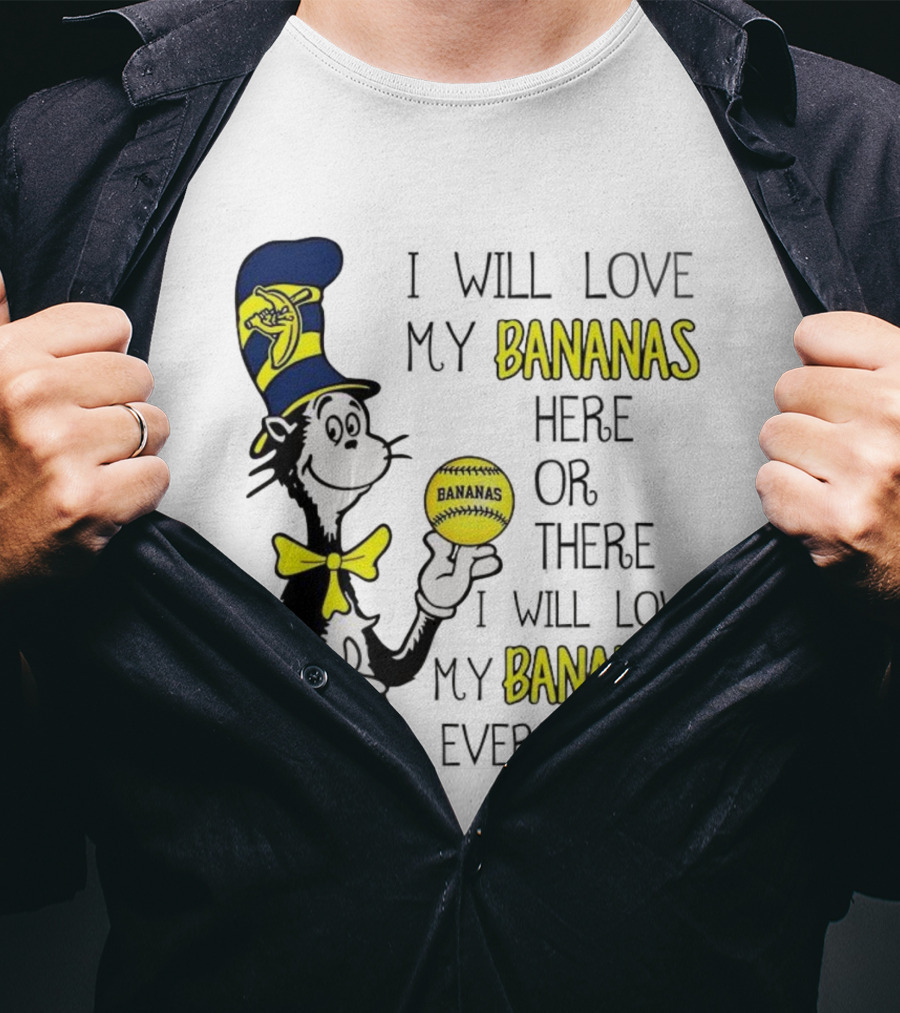 The Cat In The Hat Bananas Love My Bananas Everywhere T-Shirt