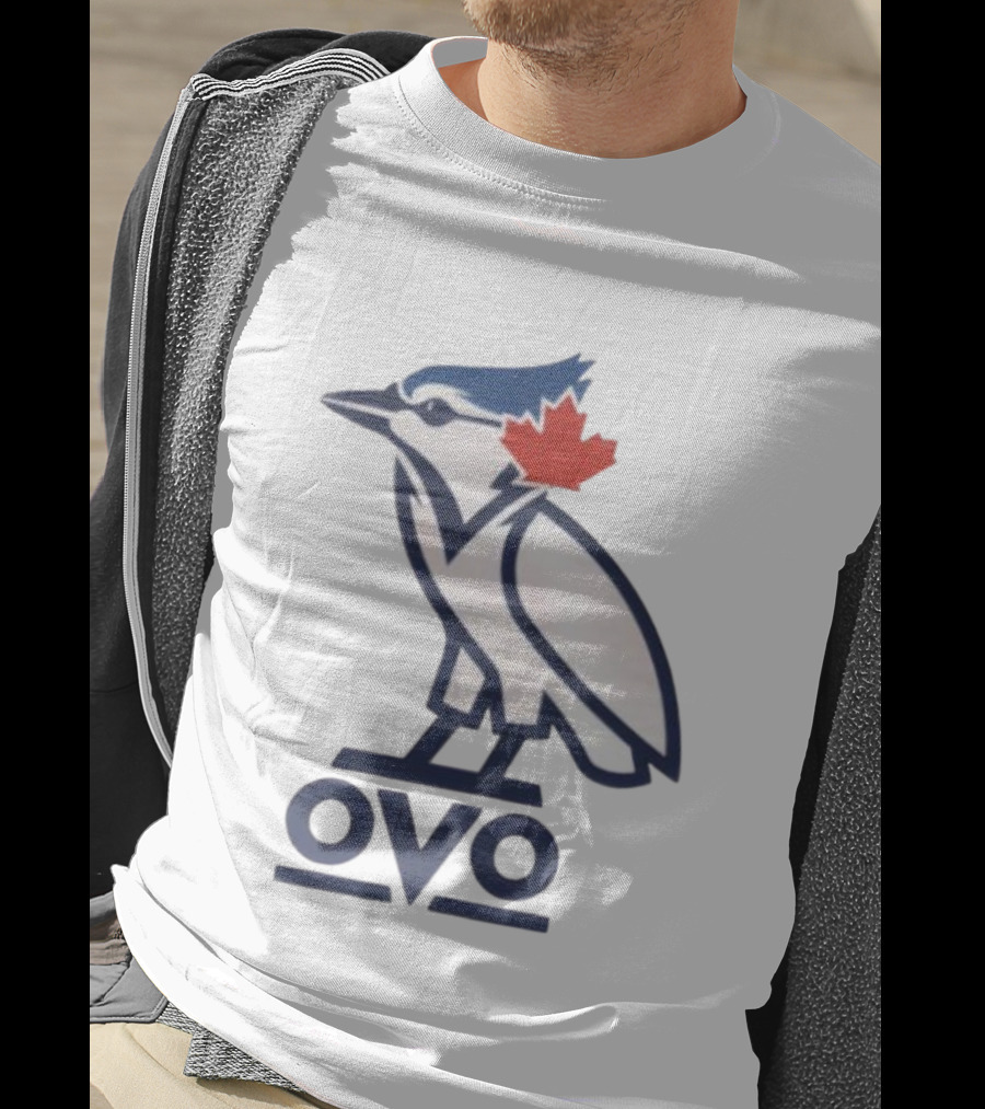 Toronto Blue Jays OVO Owl Maple Leaf Emblem T-Shirt
