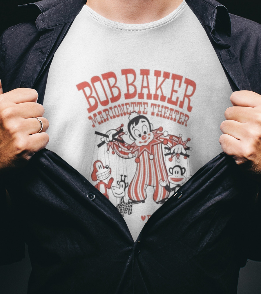 Bob Baker Marionette Theater Collaboration With Paul Frank Puppetry Characters T-Shirt