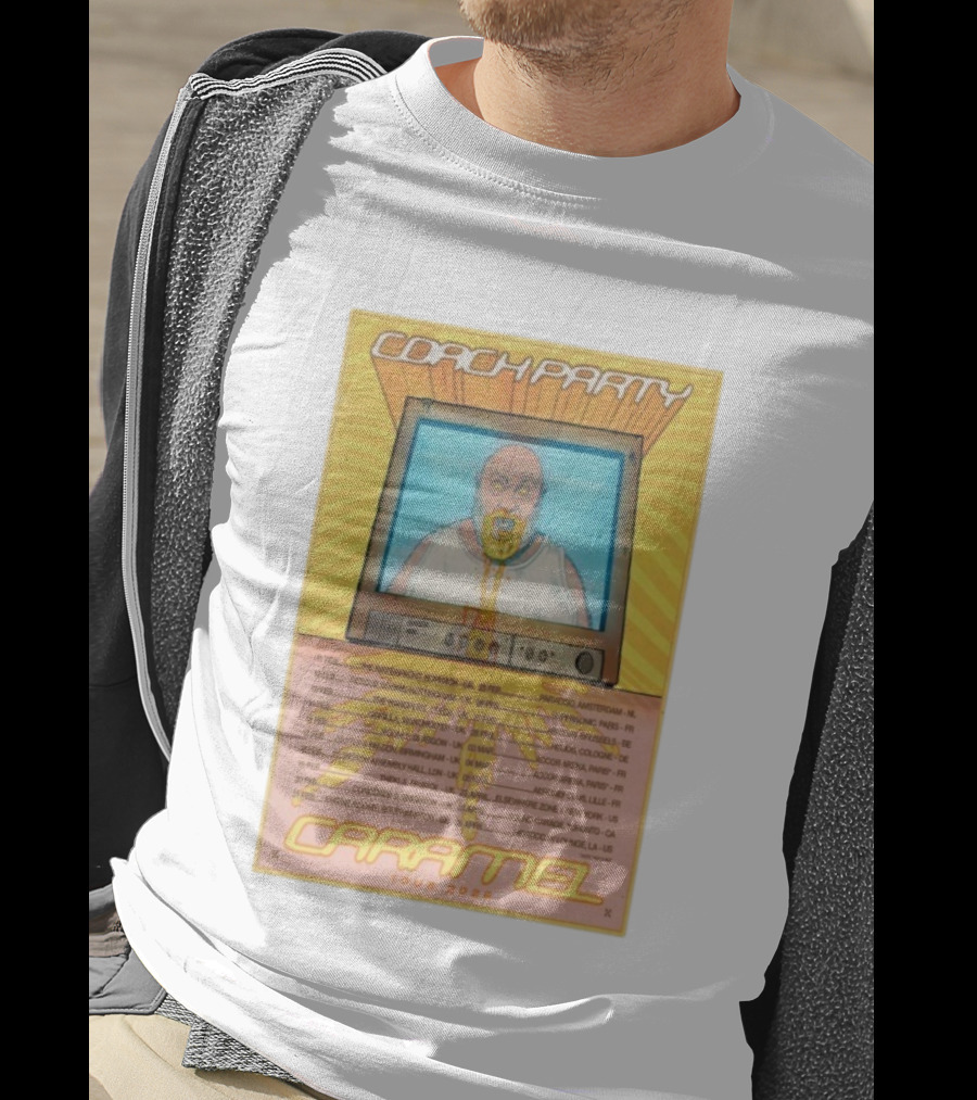 Coach Party Caramel Tour 2026 Concert Dates And Venues With Retro TV Illustration T-Shirt