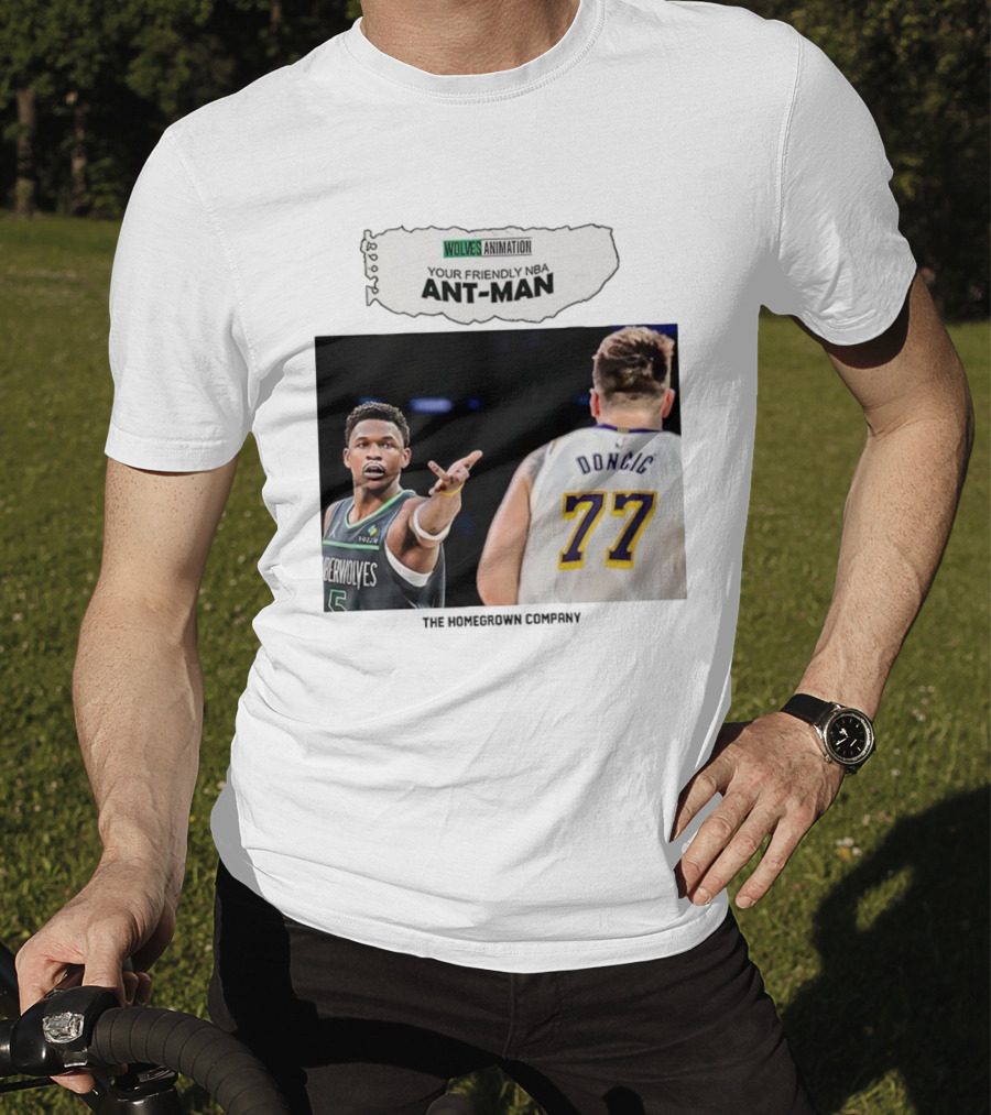 Wolves Animation Your Friendly NBA Ant-Man Dončić 77 T-Shirt