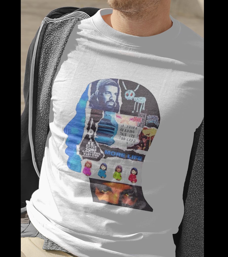 Drake Thank Me Later If You’re Reading This It’s Too Late More Life Collage T-Shirt
