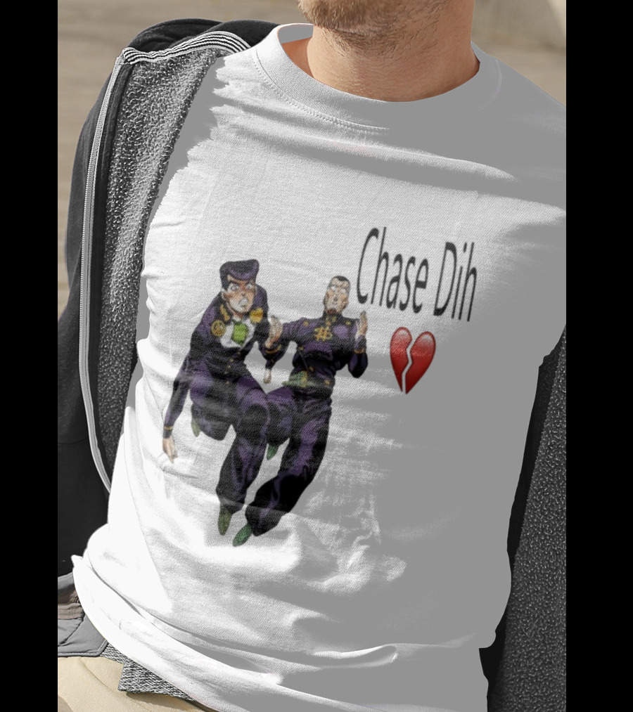 Jojo's Bizarre Adventure Chase Dih Heart Broken Iconic Characters Jump Action T-Shirt