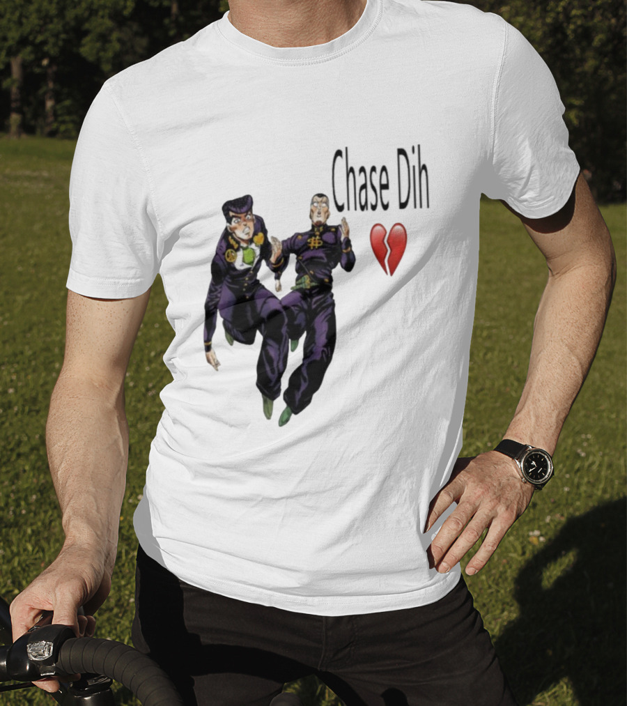 Jojo's Bizarre Adventure Chase Dih Heart Broken Iconic Characters Jump Action T-Shirt