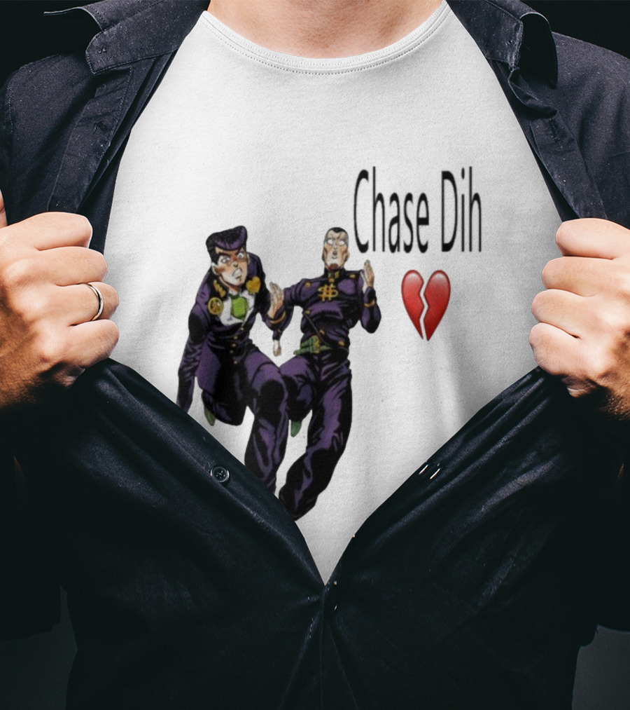 Jojo's Bizarre Adventure Chase Dih Heart Broken Iconic Characters Jump Action T-Shirt