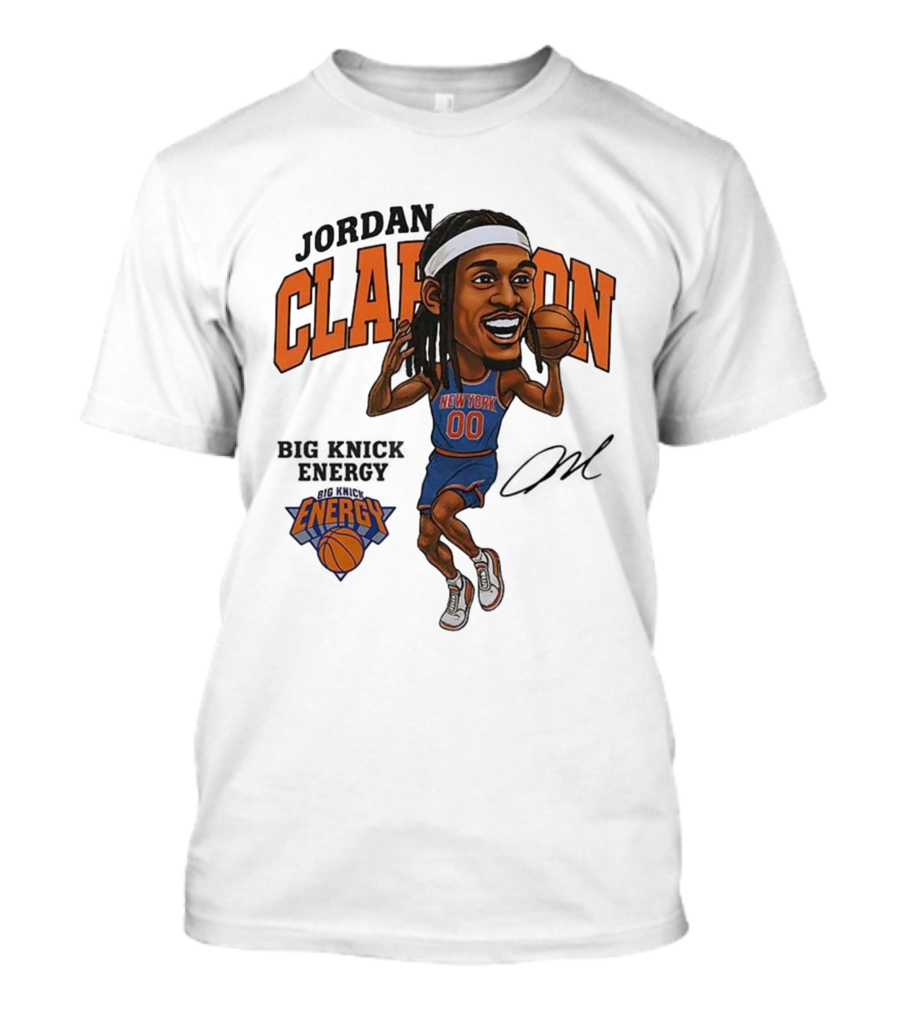 Jordan Clarkson New York 00 Energy Knicks Basketball T-Shirt