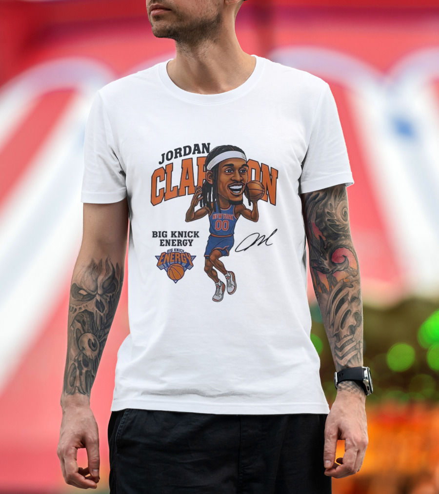 Jordan Clarkson New York 00 Energy Knicks Basketball T-Shirt