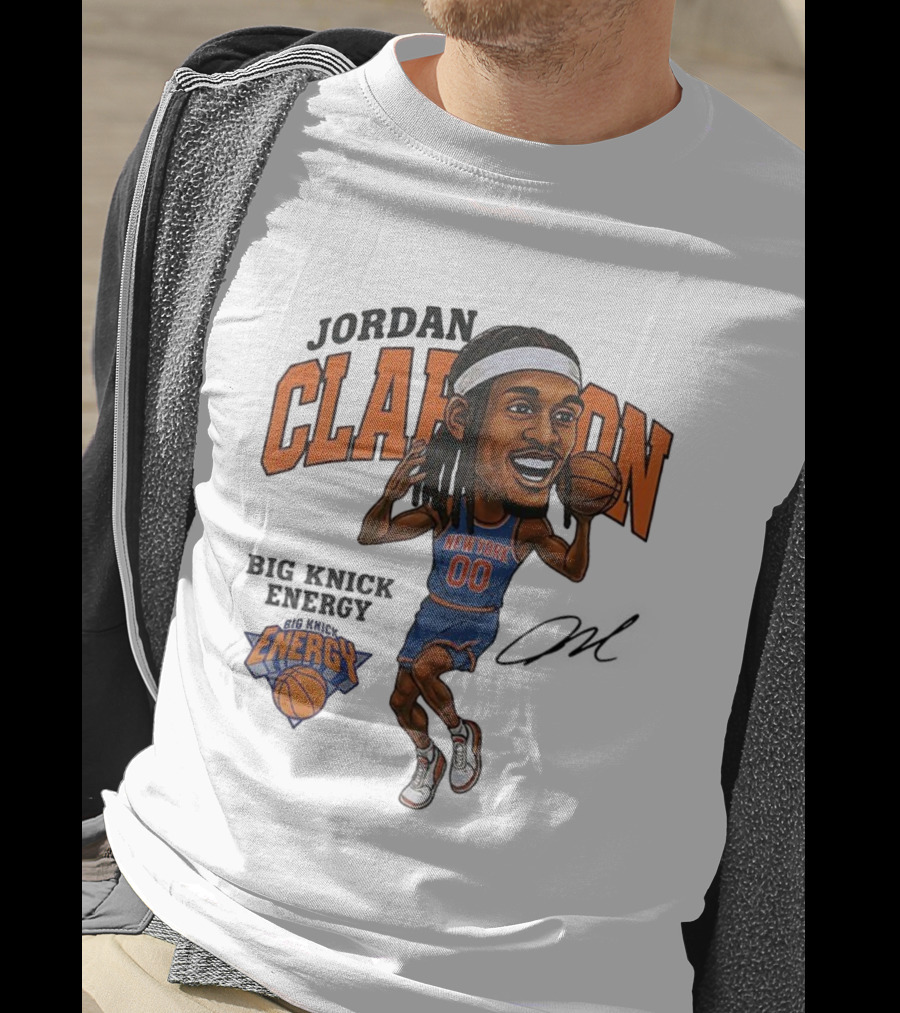 Jordan Clarkson New York 00 Energy Knicks Basketball T-Shirt