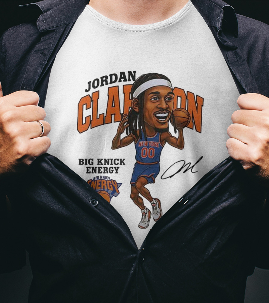 Jordan Clarkson New York 00 Energy Knicks Basketball T-Shirt
