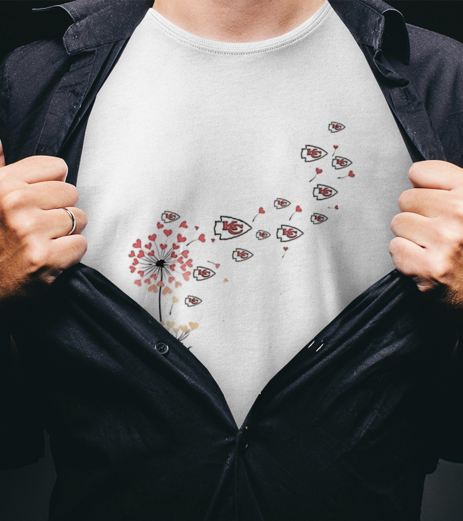 Kansas City Chiefs NFL Dandelion Football Lover Fan Apparel T-Shirt