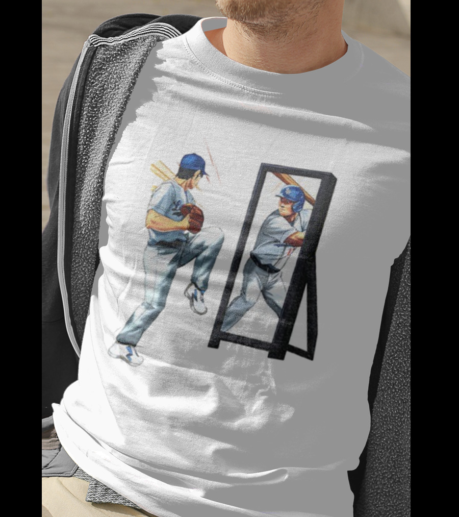 Los Angeles Dodgers Welcome To The Sho Shohei Ohtani Mirror Baseball Pitcher Batter T-Shirt