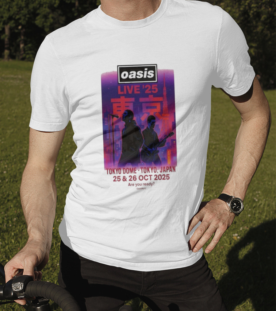 Oasis Live 2025 Tokyo Concert At Tokyo Dome October 25-26 Japan T-Shirt