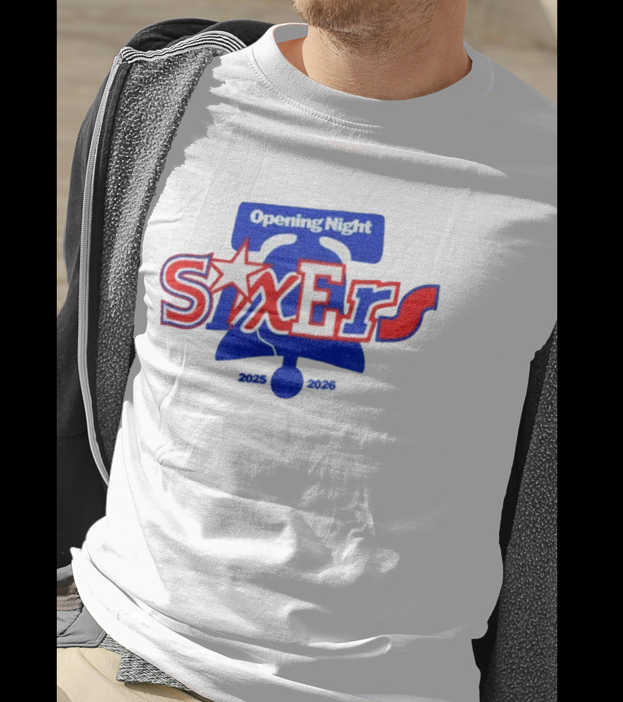 Philadelphia 76ers Opening Night Liberty Bell 2025 2026 T-Shirt