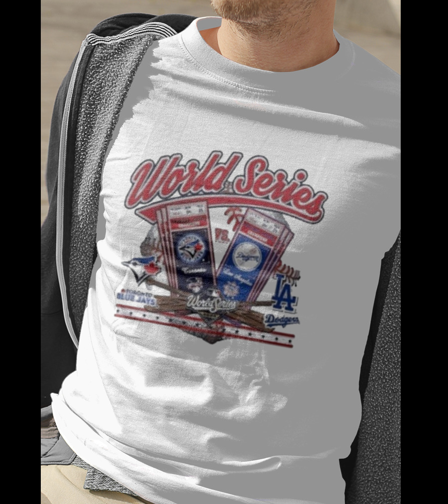 Toronto Blue Jays Vs Los Angeles Dodgers 2025 World Series Matchup Tickets Baseball Championship T-Shirt