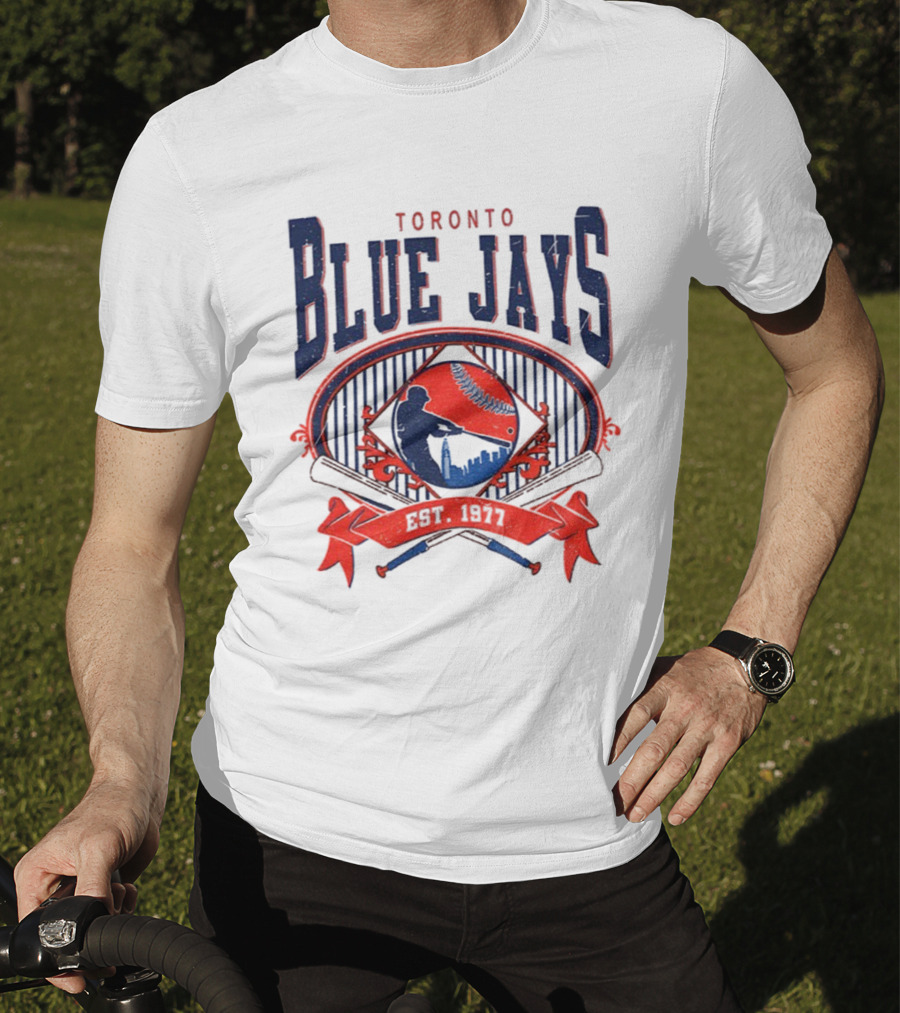 Toronto Blue Jays Vintage 90s Baseball Est 1977 Retro Toronto Blue Jays T-Shirt