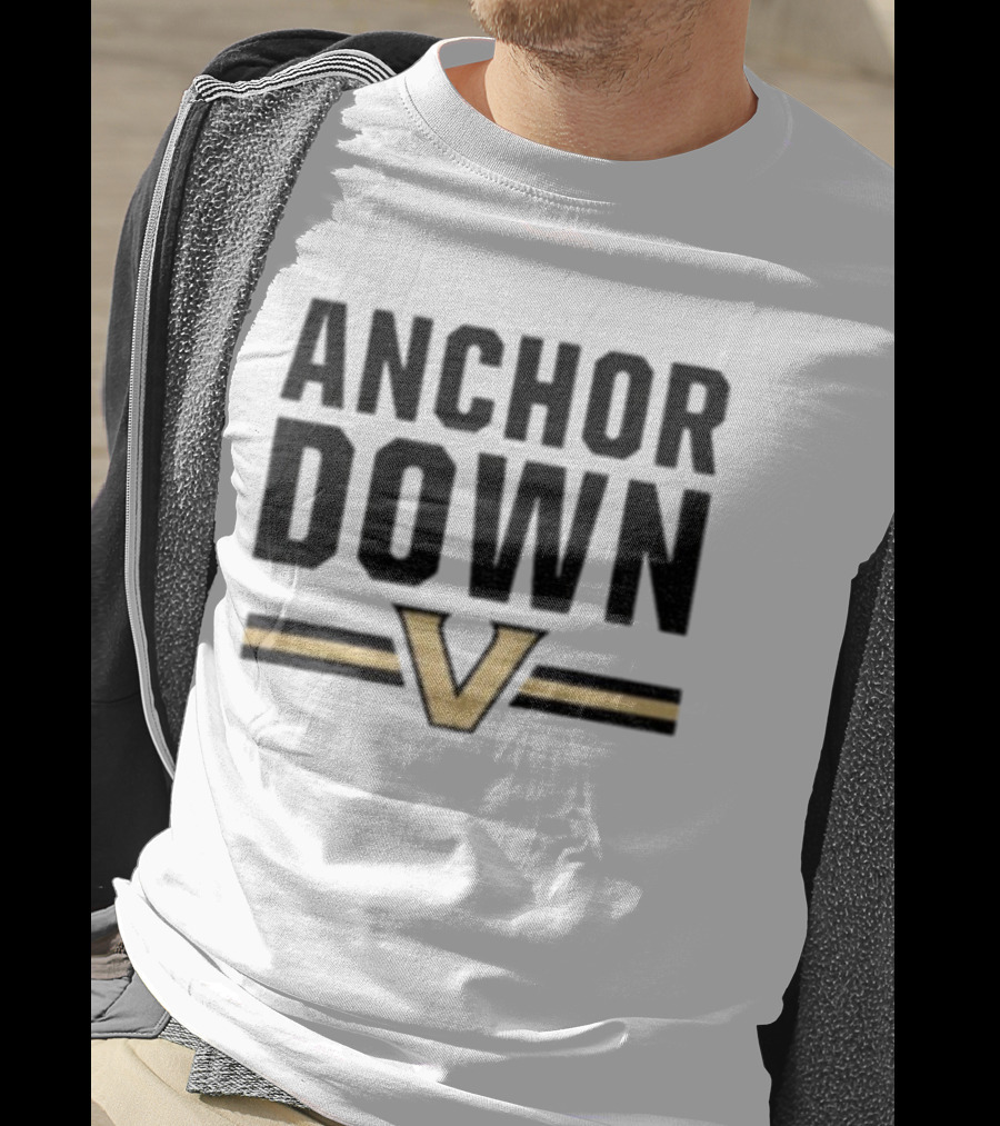 Anchor Down Vanderbilt Commodores V Logo T-Shirt