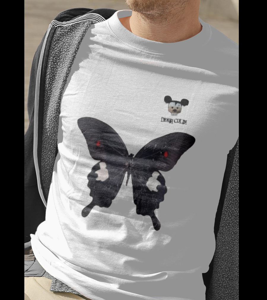Cold Dead Butterfly Mouse Skull T-Shirt