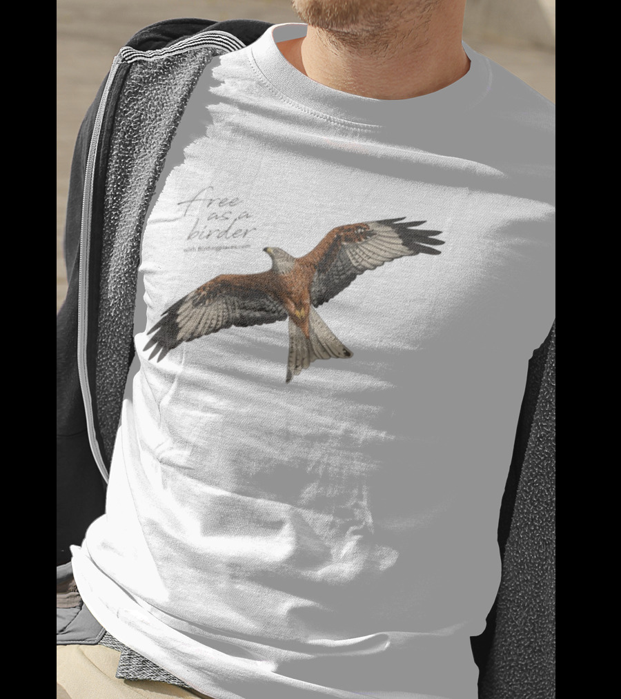 Eagle Free As A Birder Majestic Flight T-Shirt