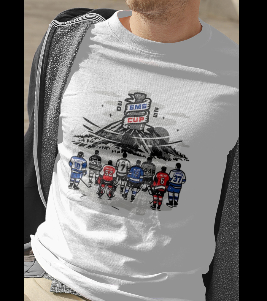 EMS Cup 2025 Hockey Players F Troop Quincy JFK Kingston WC Fo WC Po Foxy EMS T-Shirt