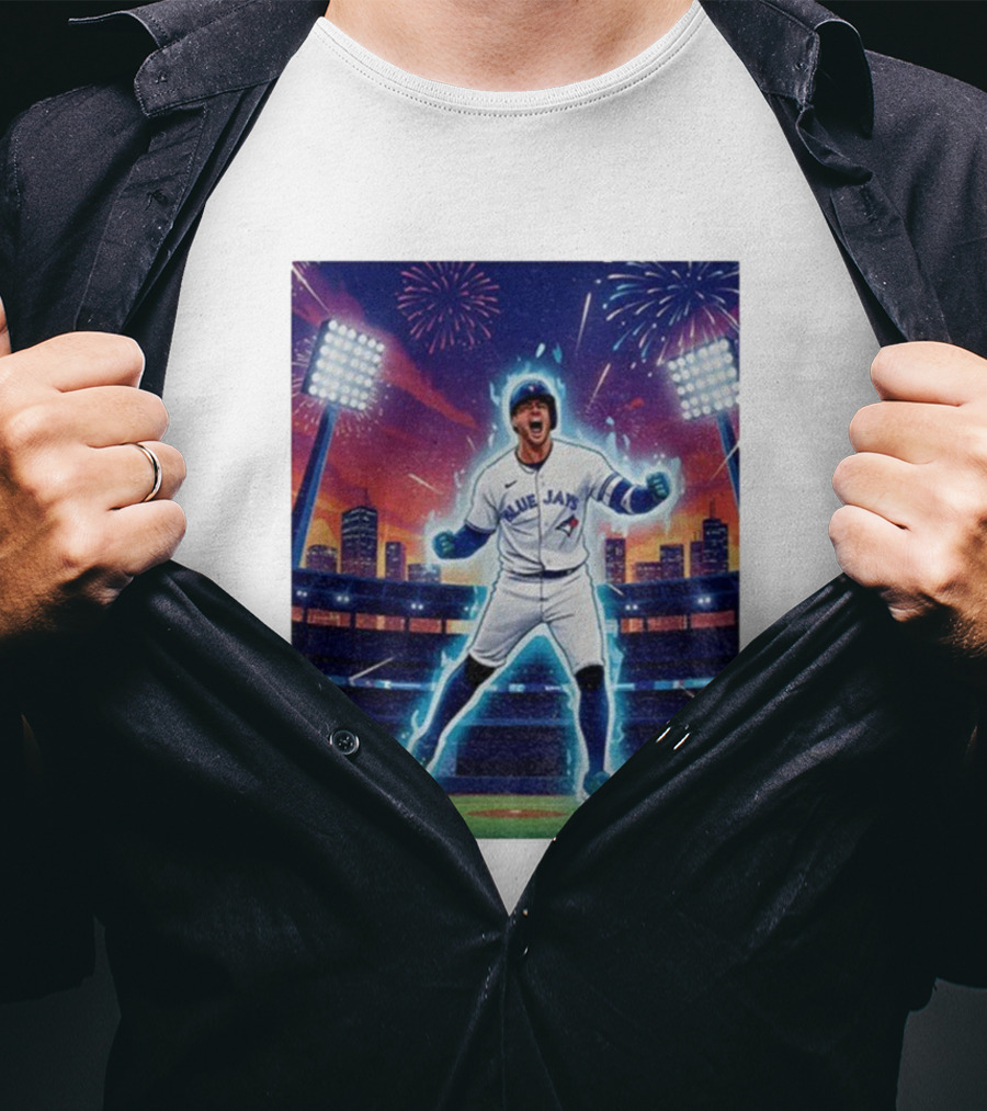 George Springer Blue Jays Fireworks Stadium Celebration Springer Dinger T-Shirt