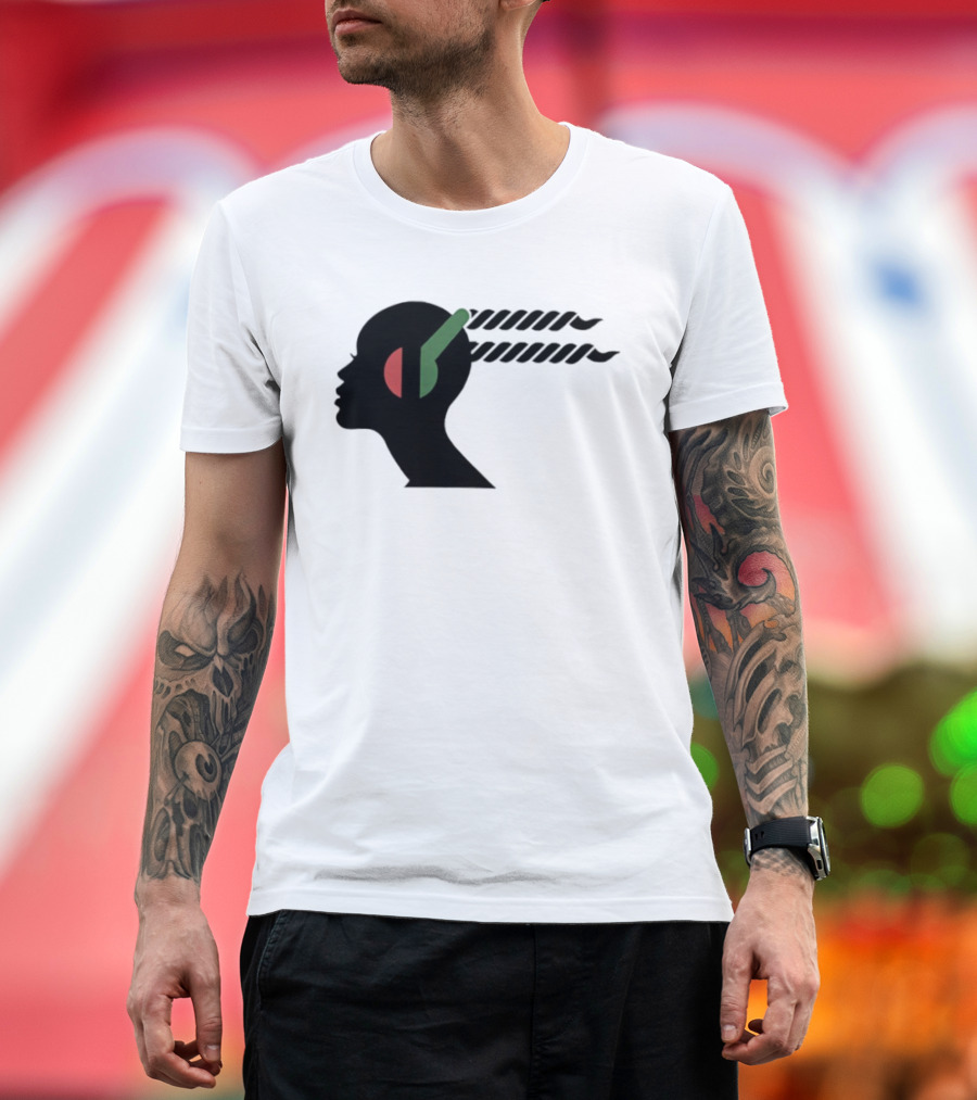 Jeffrey Wright Highest 2 Lowest Stackin’ Hits Records Silhouette With Headphones T-Shirt