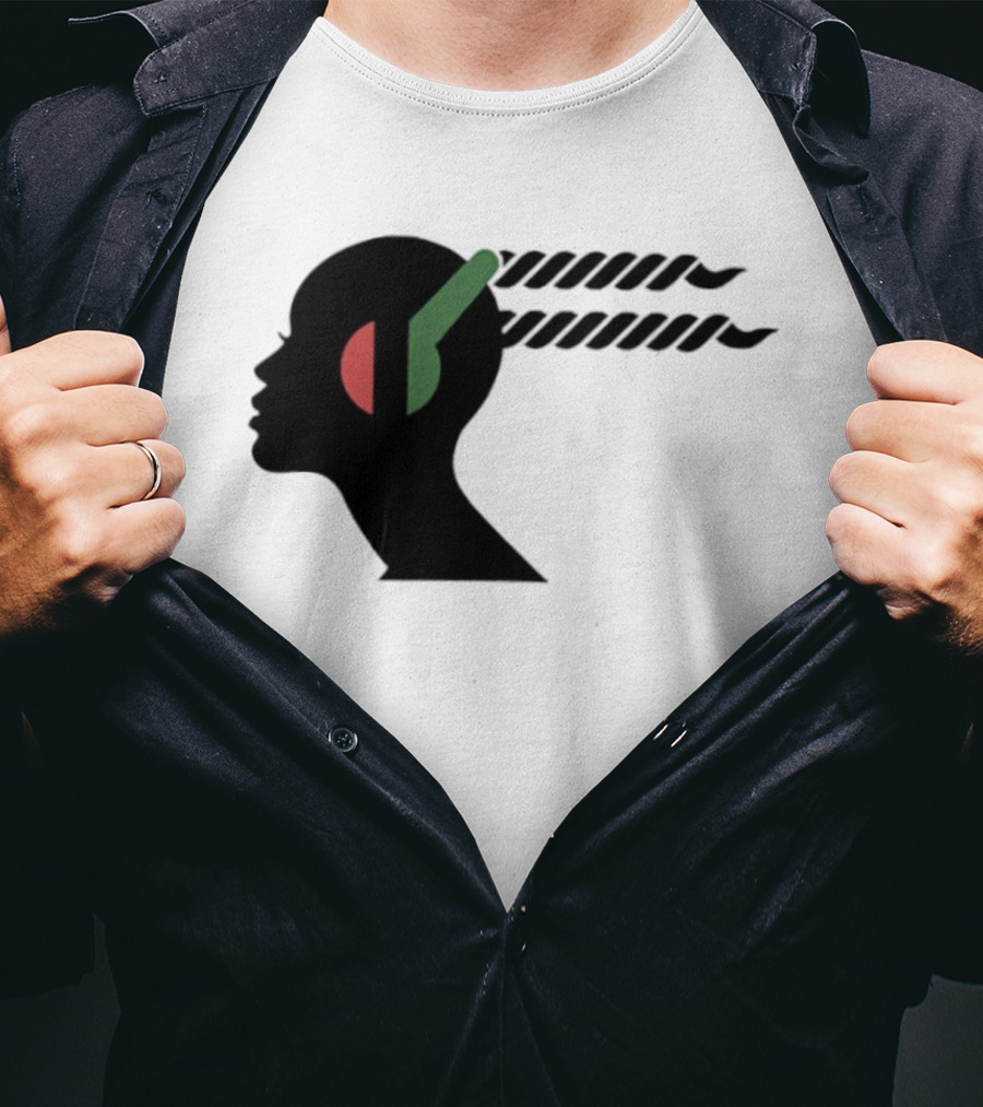 Jeffrey Wright Highest 2 Lowest Stackin’ Hits Records Silhouette With Headphones T-Shirt