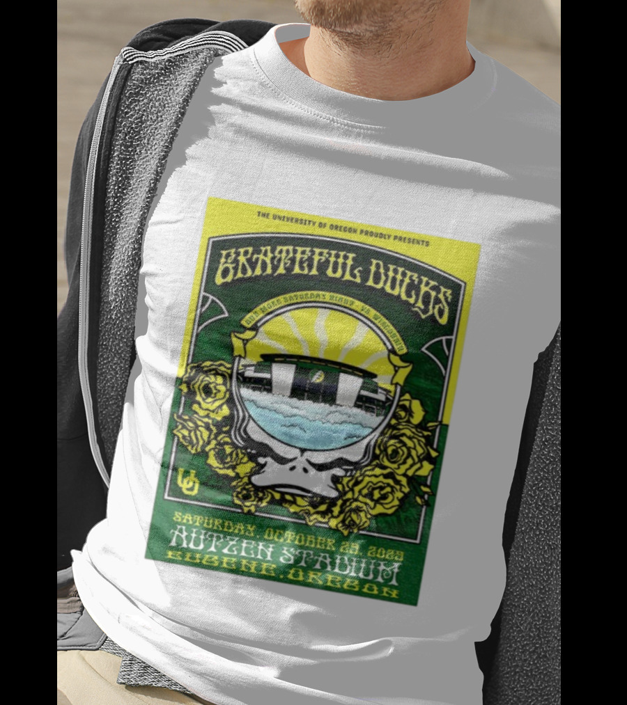 University Of Oregon Grateful Ducks One More Saturday Night Vs Wisconsin October 25 2025 Autzen Stadium Eugene T-Shirt