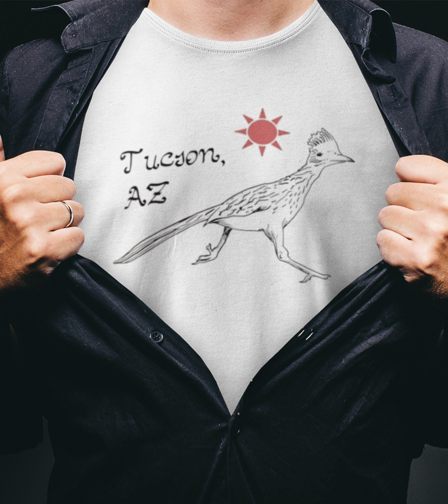 Tucson AZ Roadrunner Red Sun State Bird United States Mexico T-Shirt