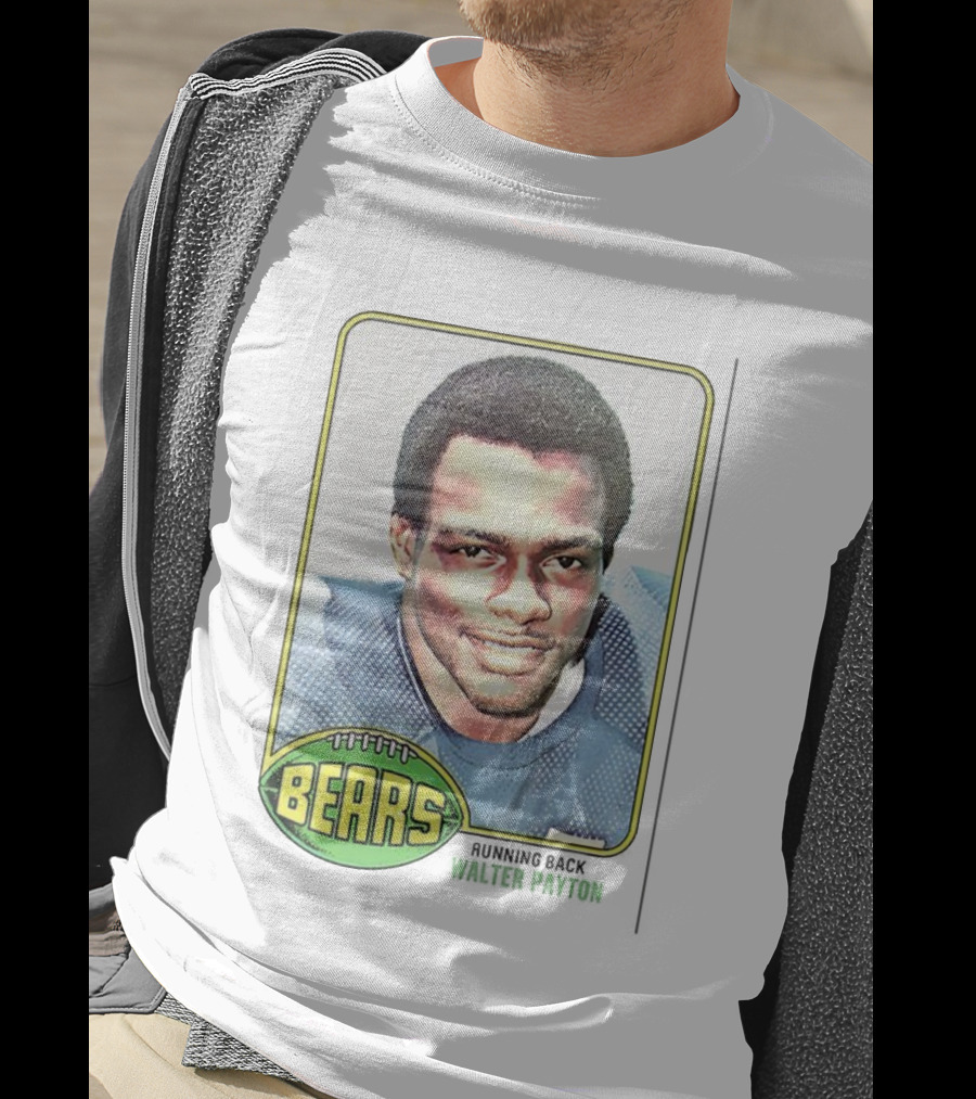 Walter Payton Bears NFL Trading Card Football Image T-Shirt