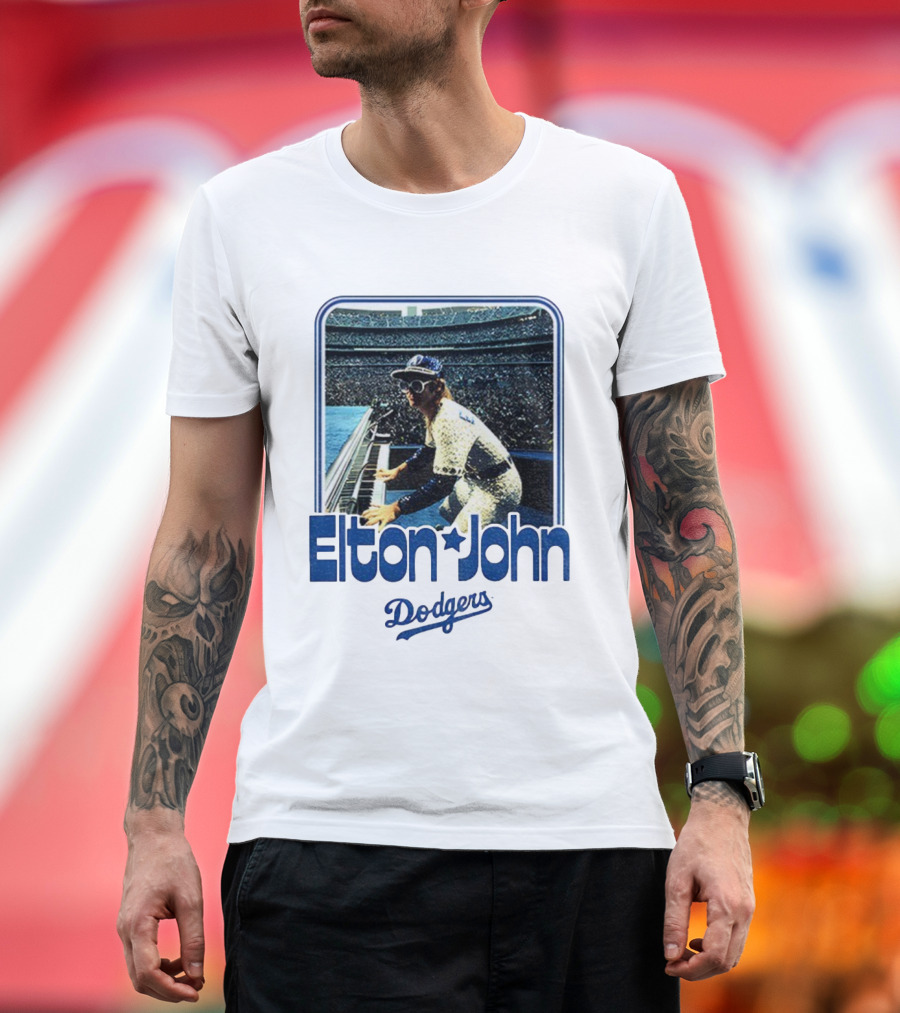 Elton John Dodgers Stadium Concert MLB Baseball Dodgers T-Shirt