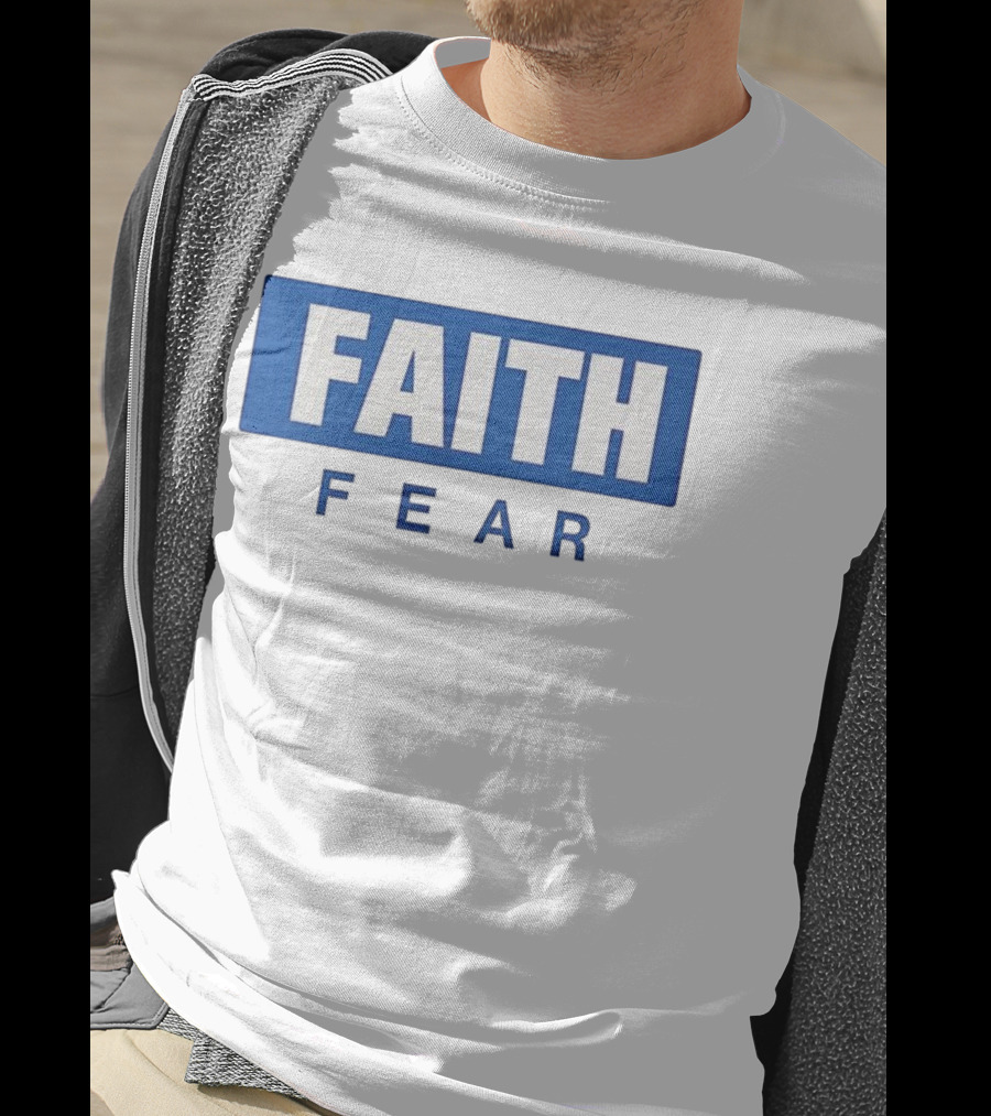 FAITH Over Fear Bold Block Lettering T-Shirt