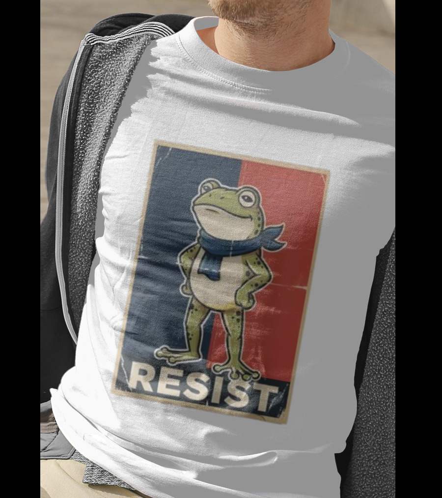 Resist Frog Stand No Kings Day T-Shirt