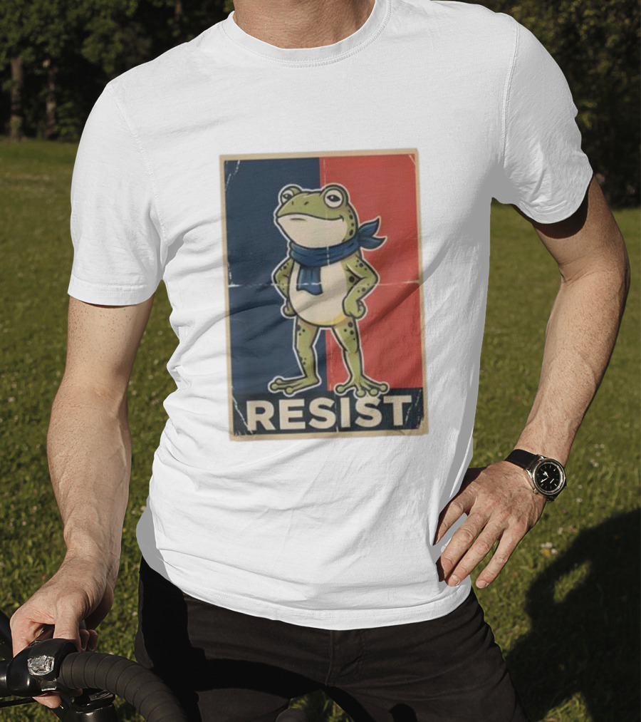 Resist Frog Stand No Kings Day T-Shirt