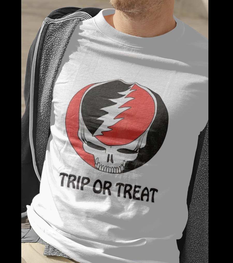 Grateful Dead Skull Trip Or Treat Halloween T-Shirt