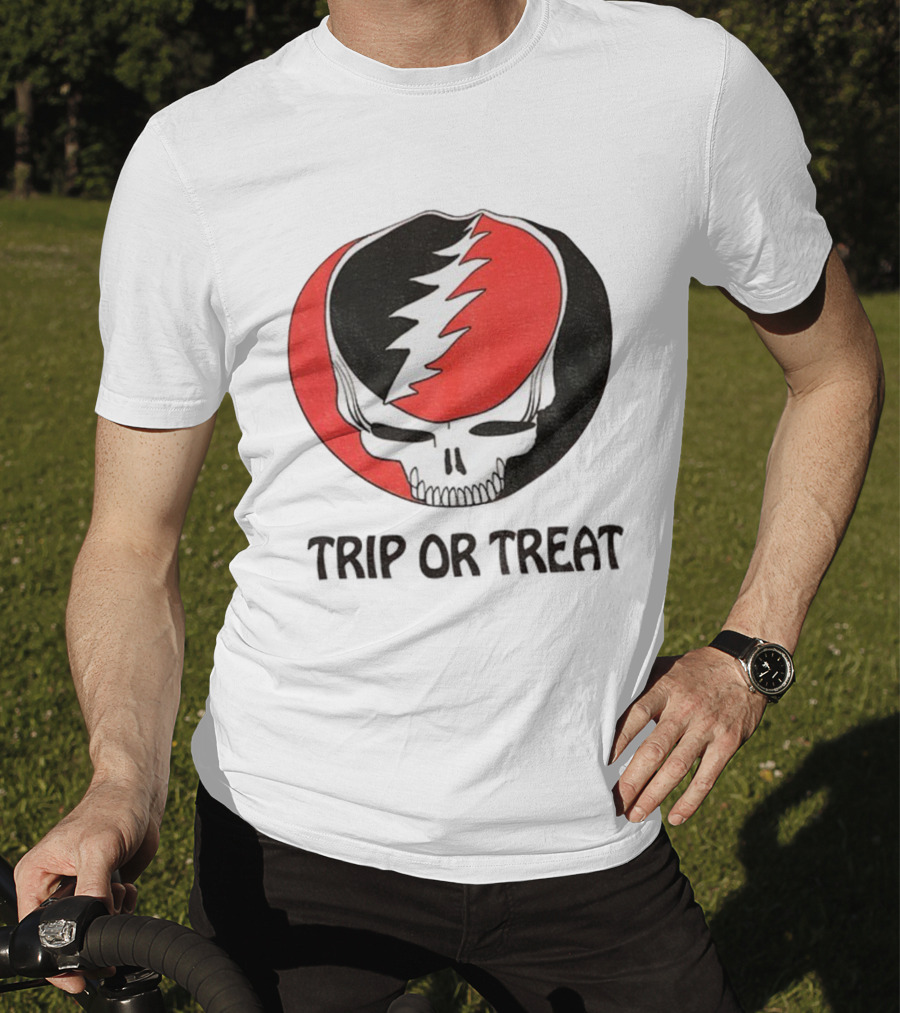 Grateful Dead Skull Trip Or Treat Halloween T-Shirt