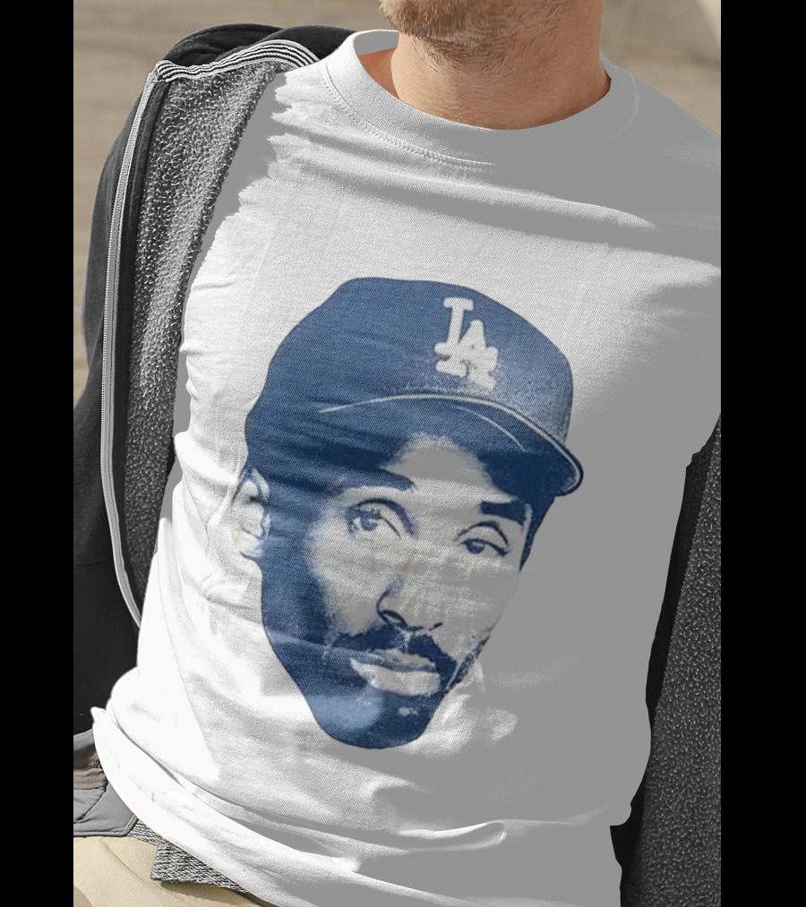 Kobe Bryant Los Angeles Dodgers MLB Vintage Big Face T-Shirt