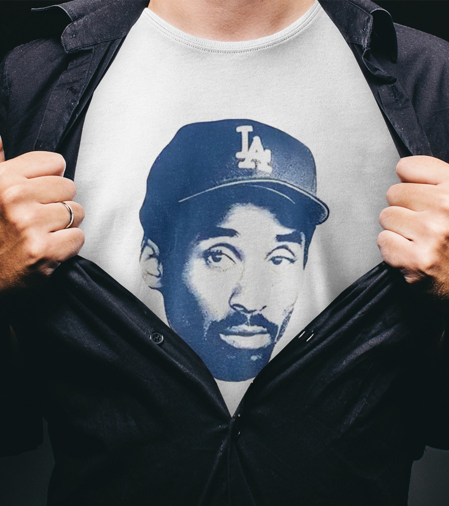 Kobe Bryant Los Angeles Dodgers MLB Vintage Big Face T-Shirt
