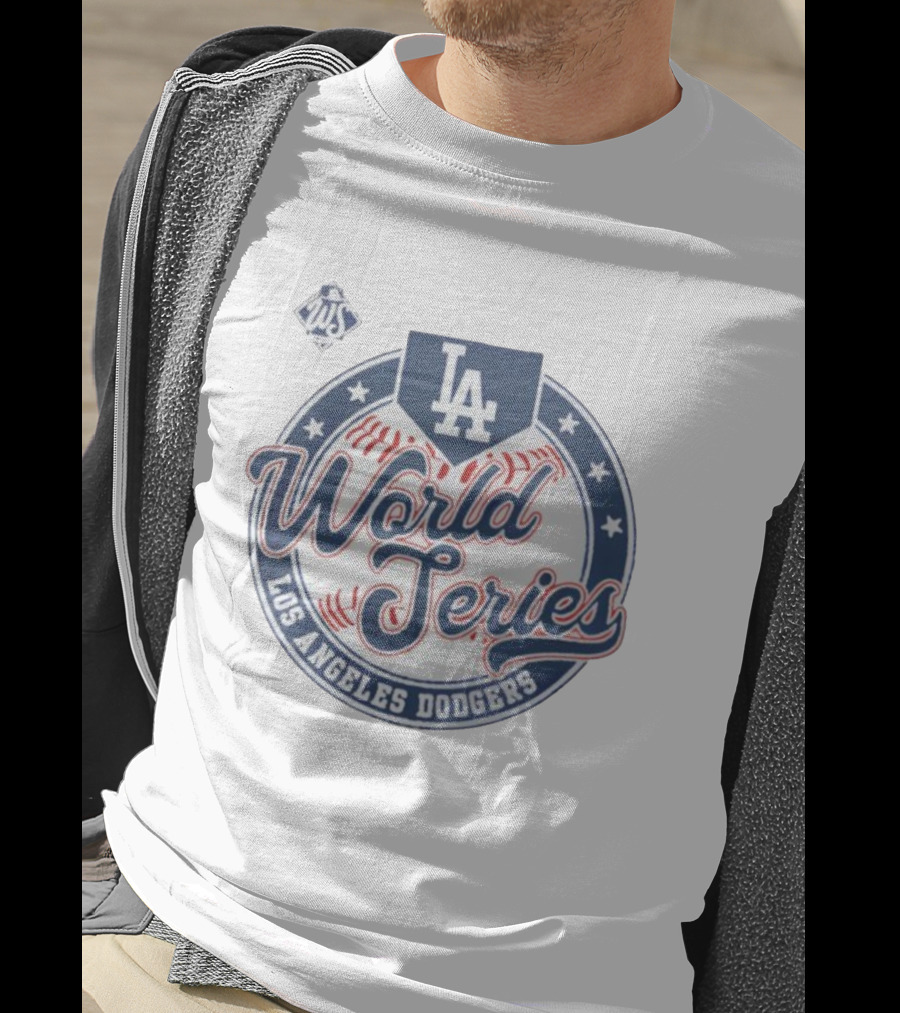 Los Angeles Dodgers 2025 World Series LA Majestic Threads T-Shirt
