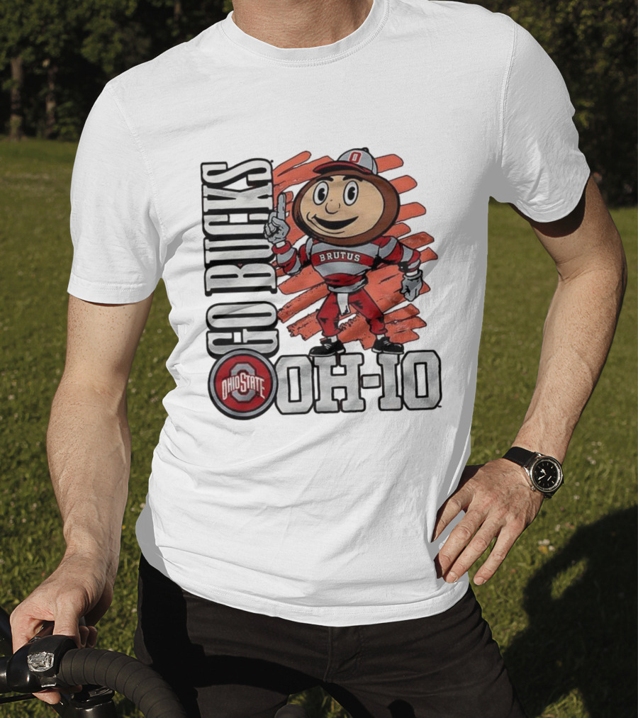 Ohio State Buckeyes Brutus Mascot Go Bucks OH-IO T-Shirt