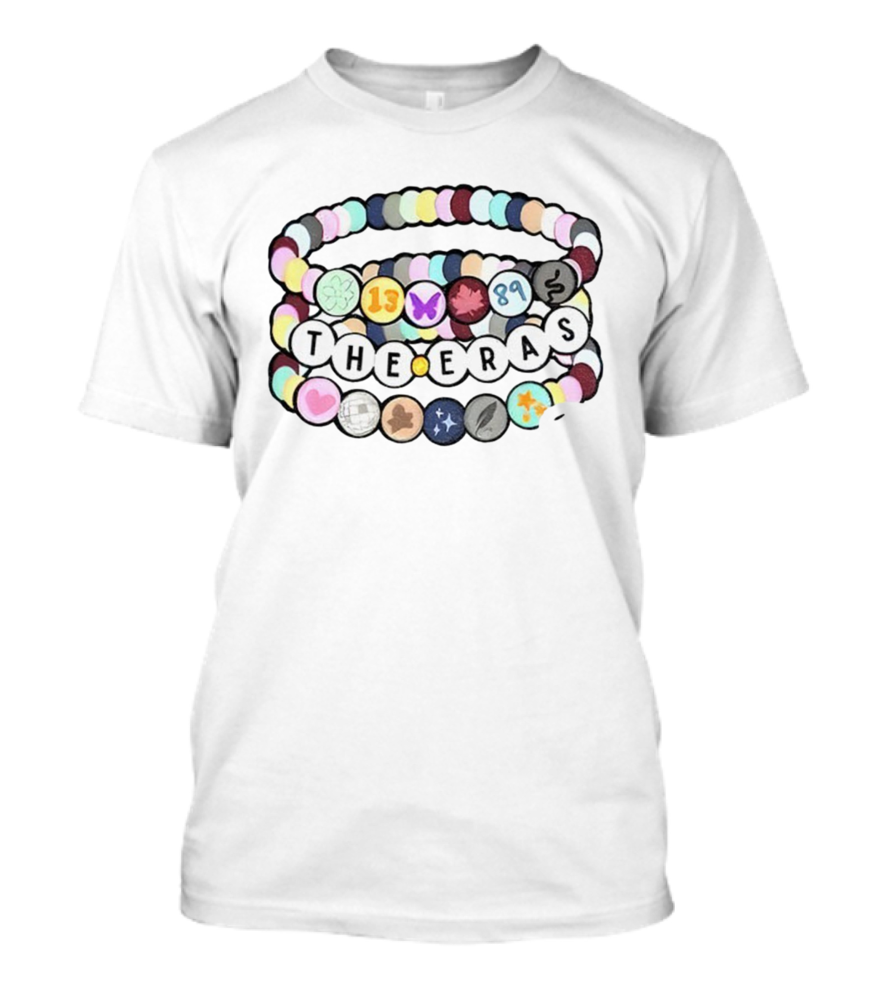 Eras Friendship Bracelets Youth Symbols 13 Butterfly Maple Leaf 89 2 T-Shirt