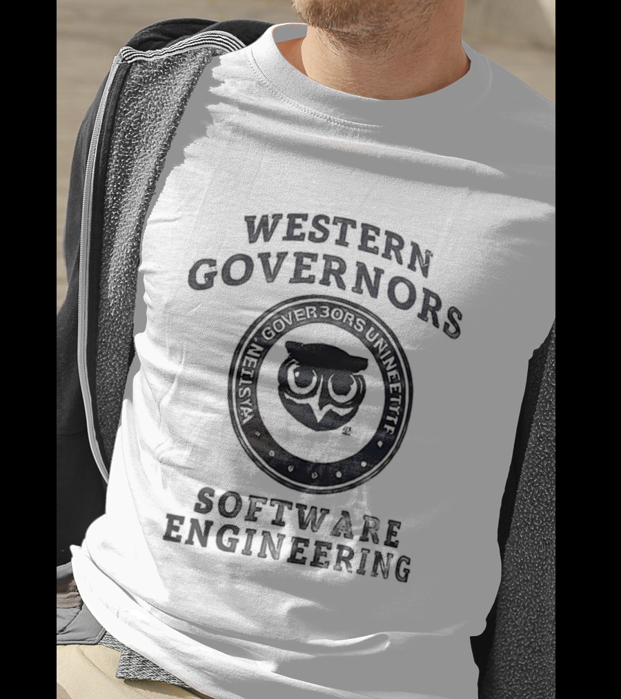 Western Governors University Software Engineering Owl Logo T-Shirt