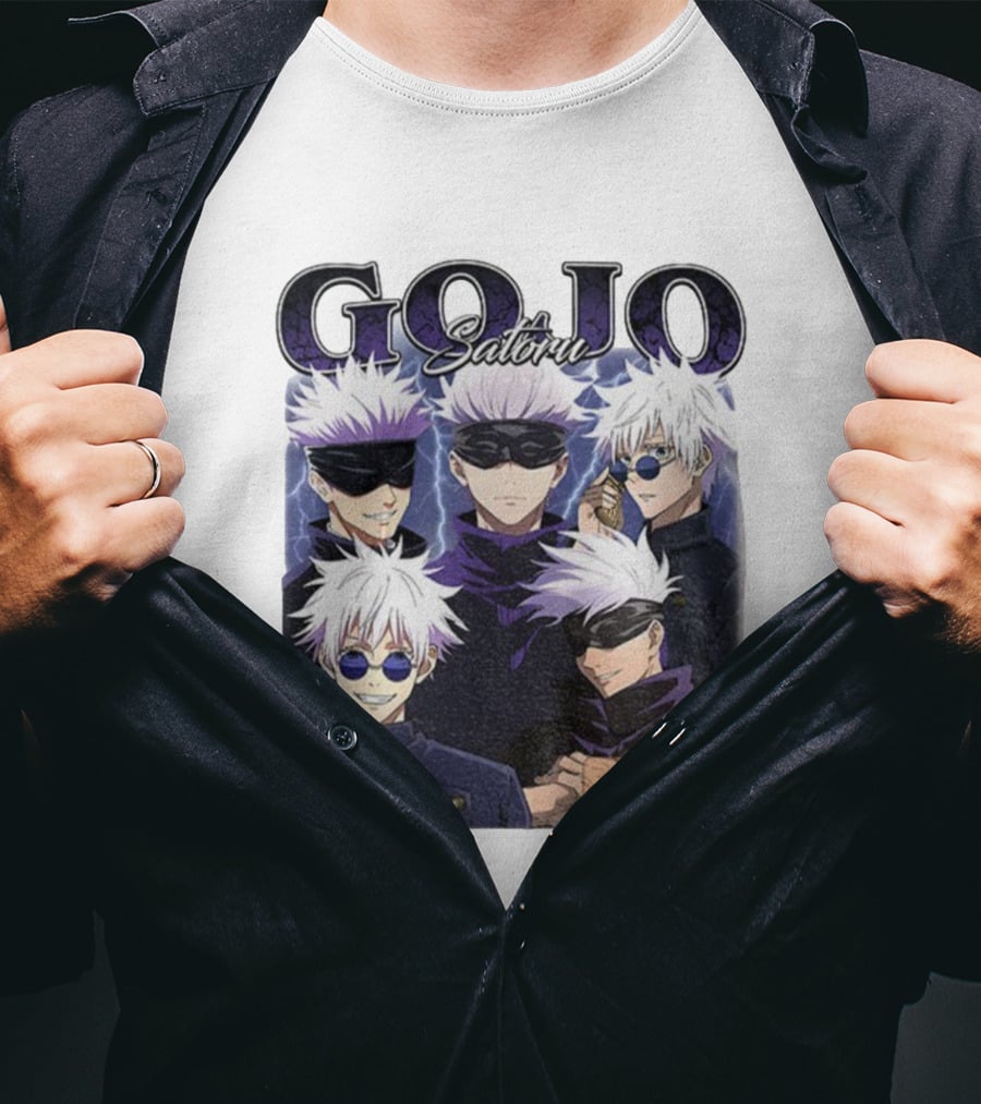 Gojo Satoru Jujutsu Kaisen Characters Anime Manga Fans T-Shirt