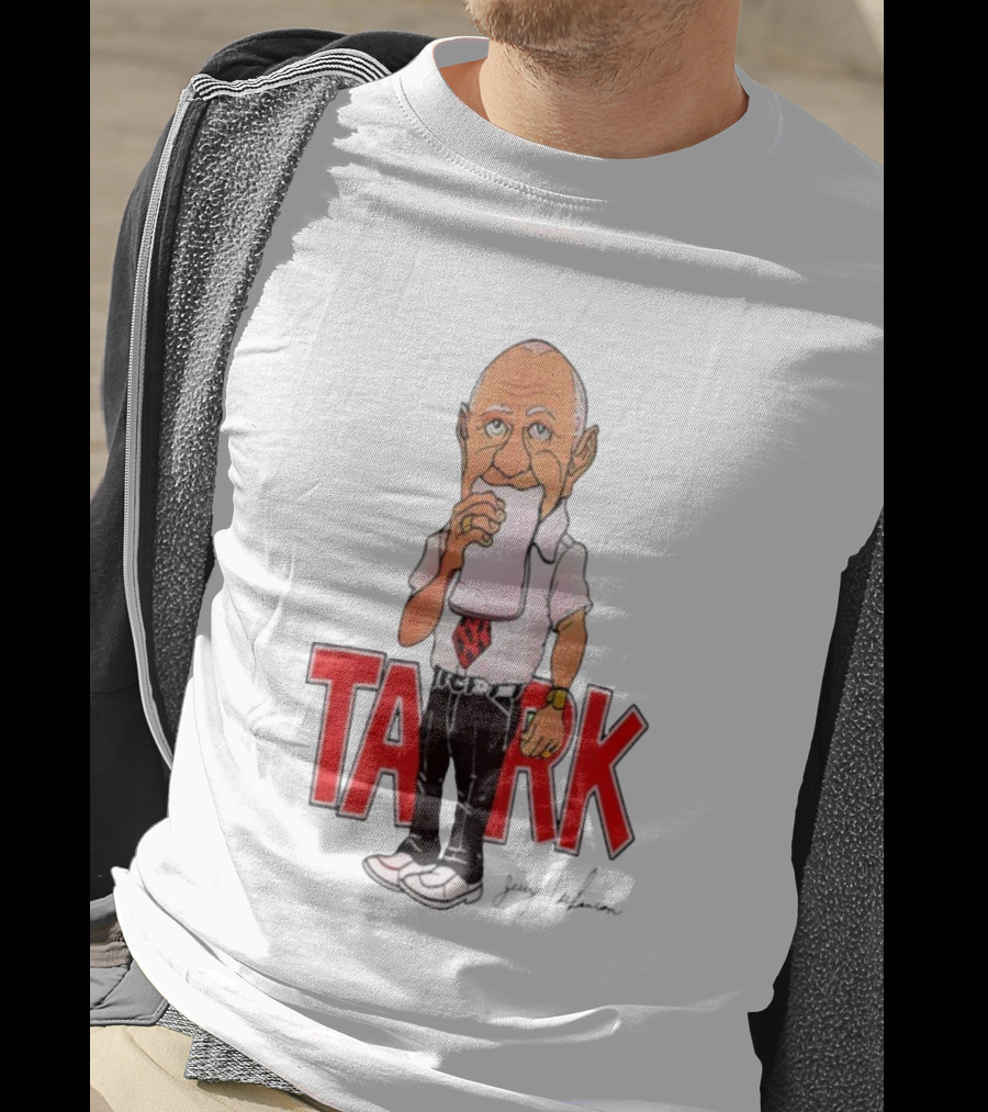 Jerry Tarkanian UNLV Runnin' Rebels TARK Shark Coach Caricature T-Shirt