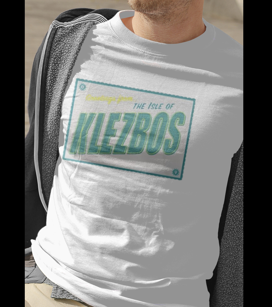 Greetings From The Isle Of Klezbos Vintage New T-Shirt