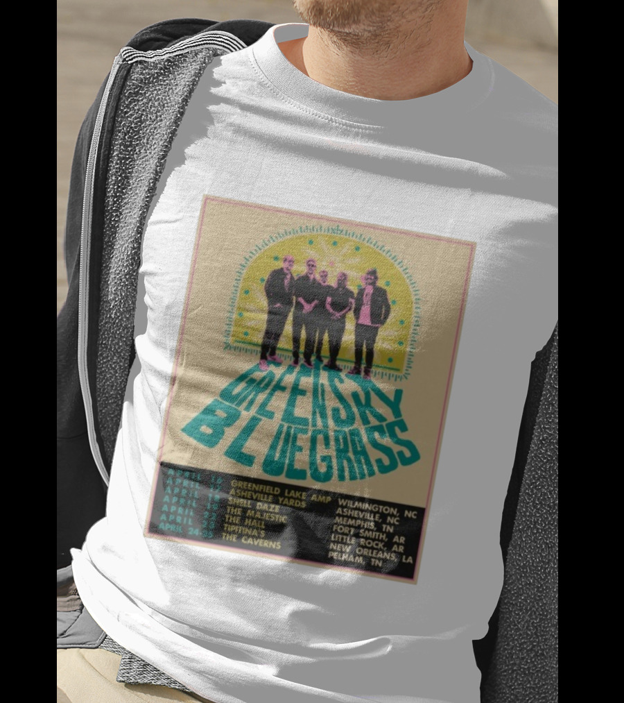 Greensky Bluegrass Tour 2026 Wilmington Asheville Memphis Fort Smith New Orleans Pelham T-Shirt