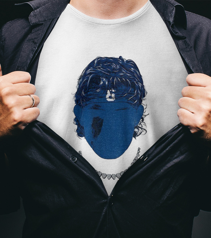 Jaxson Dart Blue Face New York Giants NFL Football 2025 T-Shirt