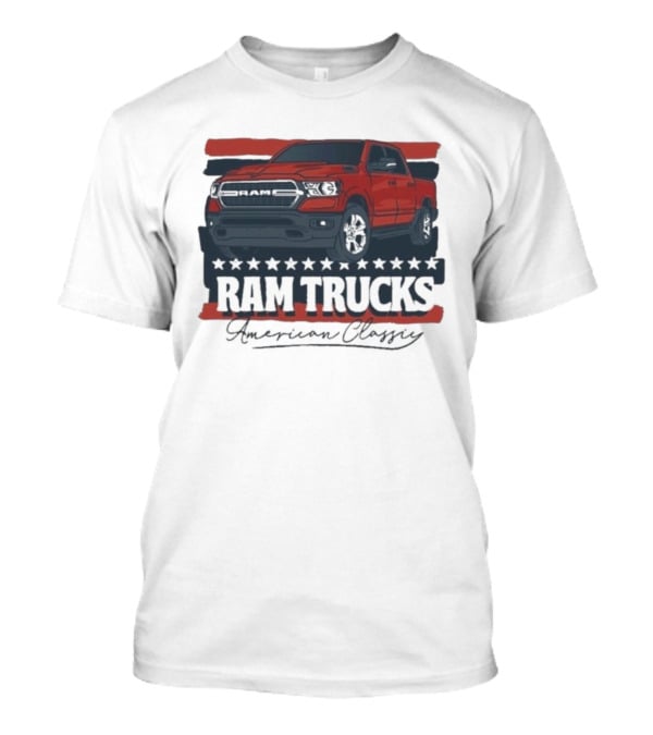 Ram Trucks American Classic Patriotic Stars And Stripes T-Shirt