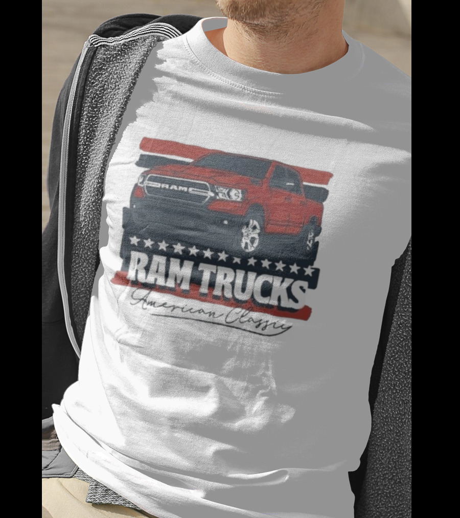 Ram Trucks American Classic Patriotic Stars And Stripes T-Shirt